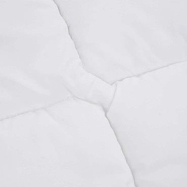 vidaXL Προστατευτικό στρώματος Λευκό 90x220cm - Μονό