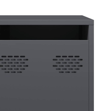 vidaXL Έπιπλο Τηλεόρασης Ανθρακί 202x39x43,5cm Ατσάλι Ψυχρής Έλασης