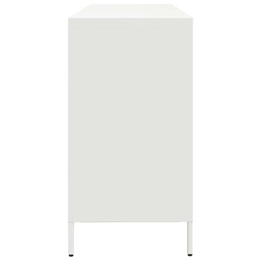 vidaXL Sideboard Λευκό 135x39x73,5cm Ατσάλι ψυχρής έλασης 1 τεμ.