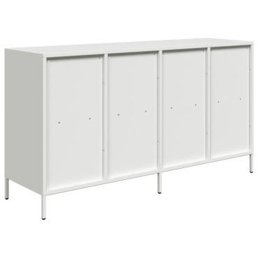 vidaXL Sideboard Λευκό 135x39x73,5cm Ατσάλι ψυχρής έλασης 1 τεμ.