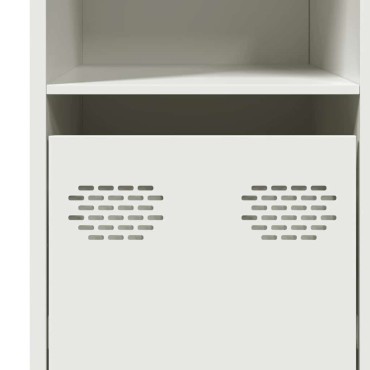 vidaXL Sideboard Λευκό 135x39x73,5cm Ατσάλι ψυχρής έλασης 1 τεμ.