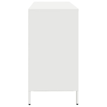 vidaXL Sideboard Λευκό 135x39x73,5cm Ατσάλι ψυχρής έλασης 1 τεμ.