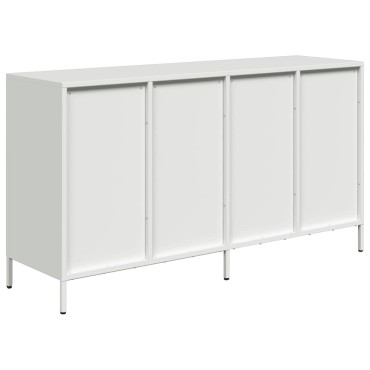 vidaXL Sideboard Λευκό 135x39x73,5cm Ατσάλι ψυχρής έλασης 1 τεμ.