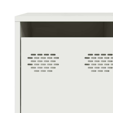 vidaXL Sideboard Λευκό 135x39x73,5cm Ατσάλι ψυχρής έλασης 1 τεμ.