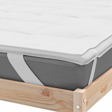 vidaXL Προστατευτικό στρώματος Λευκό 90x200cm - Μονό
