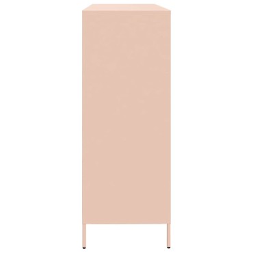 vidaXL Ντουλάπι Ροζ 135x39x103,5cm από Χάλυβα Ψυχρής Έλασης 1 τεμ.
