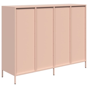vidaXL Ντουλάπι Ροζ 135x39x103,5cm από Χάλυβα Ψυχρής Έλασης 1 τεμ.