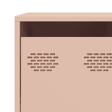 vidaXL Ντουλάπι Ροζ 135x39x103,5cm από Χάλυβα Ψυχρής Έλασης 1 τεμ.