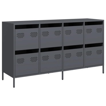 vidaXL Ντουλάπι Ανθρακί 135x39x73,5cm από Χάλυβα Ψυχρής Έλασης 1 τεμ.