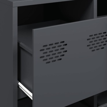 vidaXL Ντουλάπι Ανθρακί 135x39x73,5cm από Χάλυβα Ψυχρής Έλασης 1 τεμ.