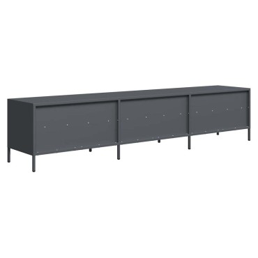 vidaXL Έπιπλο Τηλεόρασης Ανθρακί 202x39x43,5cm Ατσάλι Ψυχρής Έλασης