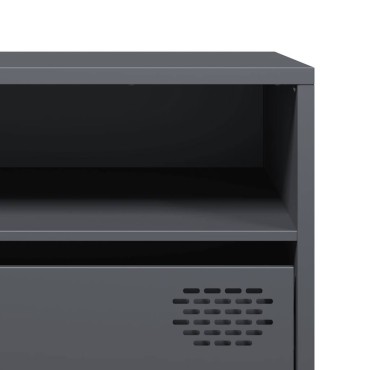 vidaXL Έπιπλο Τηλεόρασης Ανθρακί 202x39x43,5cm Ατσάλι Ψυχρής Έλασης