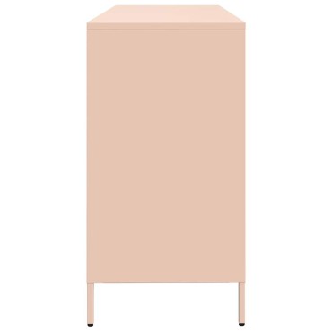vidaXL Ντουλάπι Ροζ 135x39x73,5cm από Χάλυβα Ψυχρής Έλασης 1 τεμ.