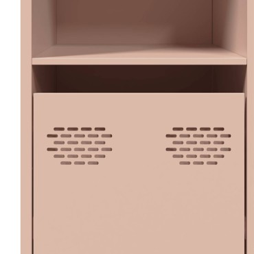vidaXL Ντουλάπι Ροζ 135x39x73,5cm από Χάλυβα Ψυχρής Έλασης 1 τεμ.