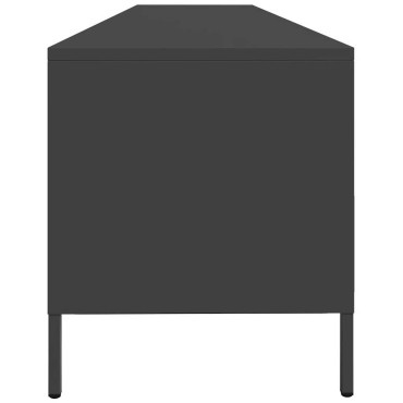 vidaXL Έπιπλο Τηλεόρασης Μαύρο 202x39x43,5cm Χάλυβας Ψυχρής Έλασης