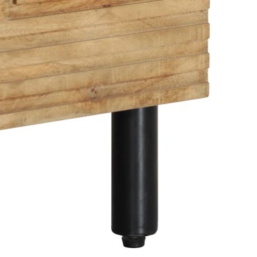 vidaXL Ντουλάπι τηλεόρασης καφέ 80x33x46cm μασίφ ξύλο Mango 1 τεμ.