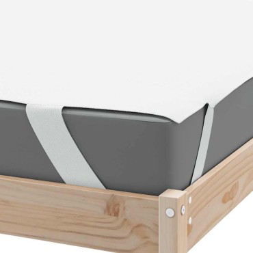 vidaXL Προστατευτικό στρώματος Λευκό 200x220cm Αδιάβροχο - Διπλό