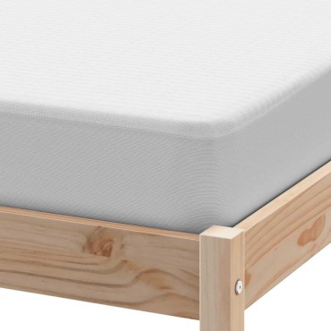 vidaXL Προστατευτικό στρώματος Λευκό 160x220cm Αδιάβροχο - Διπλό