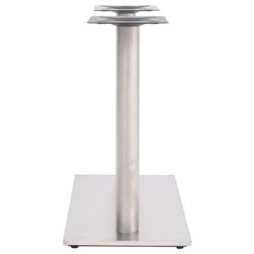 vidaXL Πόδι Τραπεζιού Bistro Ασημί 70x40x72cm από Ανοξείδωτο Ατσάλι 1 τεμ.