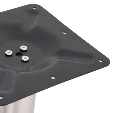 vidaXL Πόδι Τραπεζιού Bistro Ασημί 70x40x72cm από Ανοξείδωτο Ατσάλι 1 τεμ.
