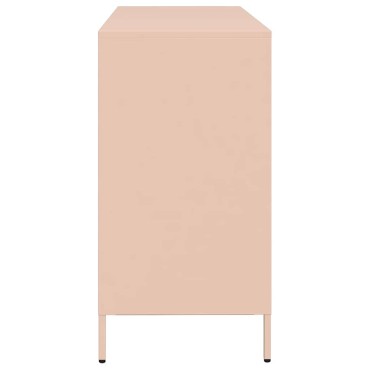 vidaXL Ντουλάπι Ροζ 135x39x73,5cm από Χάλυβα Ψυχρής Έλασης 1 τεμ.