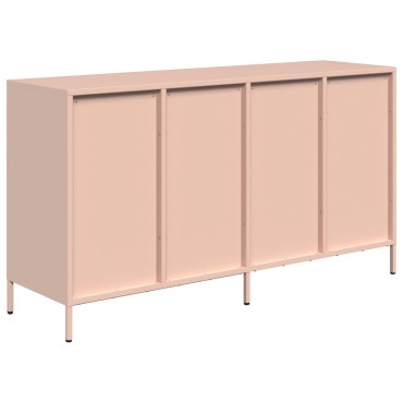 vidaXL Ντουλάπι Ροζ 135x39x73,5cm από Χάλυβα Ψυχρής Έλασης 1 τεμ.