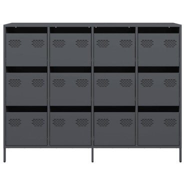 vidaXL Ντουλάπι Ανθρακί 135x39x103,5cm από Χάλυβα Ψυχρής Έλασης 1 τεμ.