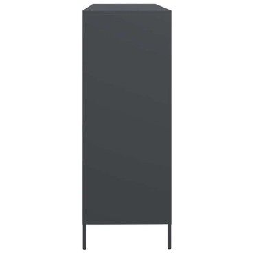 vidaXL Ντουλάπι Ανθρακί 135x39x103,5cm από Χάλυβα Ψυχρής Έλασης 1 τεμ.