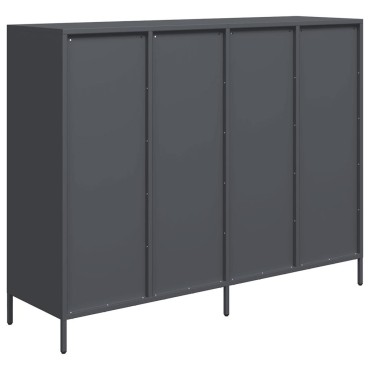 vidaXL Ντουλάπι Ανθρακί 135x39x103,5cm από Χάλυβα Ψυχρής Έλασης 1 τεμ.