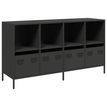 vidaXL Ντουλάπι Μαύρο 135x39x73,5cm από Χάλυβα Ψυχρής Έλασης 1 τεμ.
