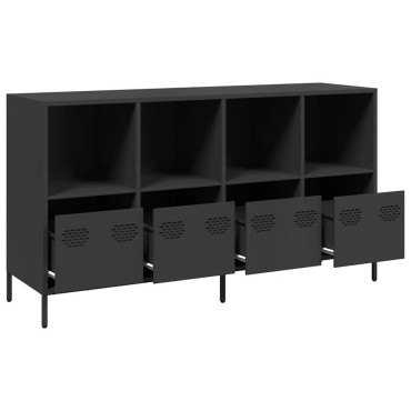 vidaXL Ντουλάπι Μαύρο 135x39x73,5cm από Χάλυβα Ψυχρής Έλασης 1 τεμ.