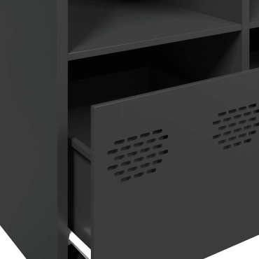 vidaXL Ντουλάπι Μαύρο 135x39x73,5cm από Χάλυβα Ψυχρής Έλασης 1 τεμ.