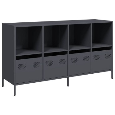 vidaXL Ντουλάπι Ανθρακί 135x39x73,5cm από Χάλυβα Ψυχρής Έλασης 1 τεμ.