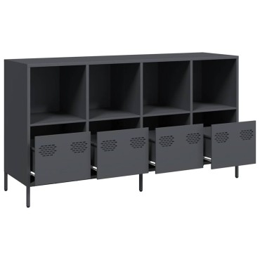 vidaXL Ντουλάπι Ανθρακί 135x39x73,5cm από Χάλυβα Ψυχρής Έλασης 1 τεμ.