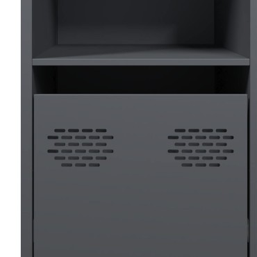 vidaXL Ντουλάπι Ανθρακί 135x39x73,5cm από Χάλυβα Ψυχρής Έλασης 1 τεμ.
