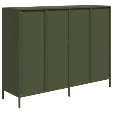 vidaXL Sideboard Olive Green 135x39x103,5cm Ατσάλι ψυχρής έλασης 1 τεμ.