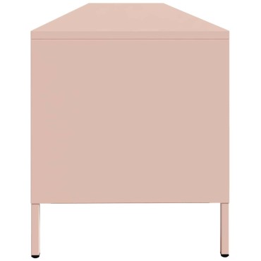 ντουλάπι τηλεόρασης vidaXL Ροζ 202x39x43,5cm Ατσάλι ψυχρής έλασης