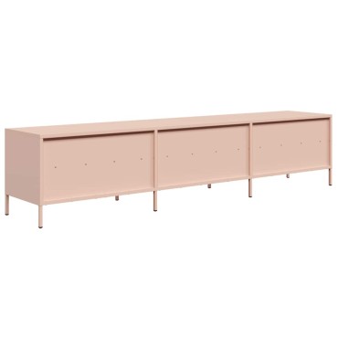 ντουλάπι τηλεόρασης vidaXL Ροζ 202x39x43,5cm Ατσάλι ψυχρής έλασης