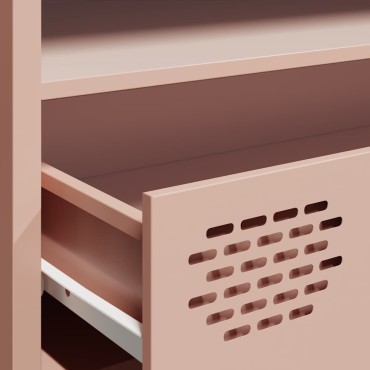 ντουλάπι τηλεόρασης vidaXL Ροζ 202x39x43,5cm Ατσάλι ψυχρής έλασης