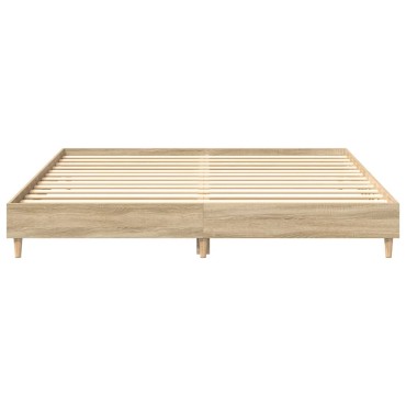 vidaXL Πλαίσιο κρεβατιού χωρίς στρώμα 180x200cm Επεξεργασμένο Ξύλο 1 τεμ. - Διπλό