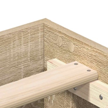 vidaXL Πλαίσιο κρεβατιού χωρίς στρώμα 180x200cm Επεξεργασμένο Ξύλο 1 τεμ. - Διπλό