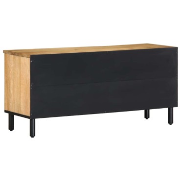vidaXL Ντουλάπι τηλεόρασης καφέ 100x33x46cm μασίφ ξύλο Mango 1 τεμ.