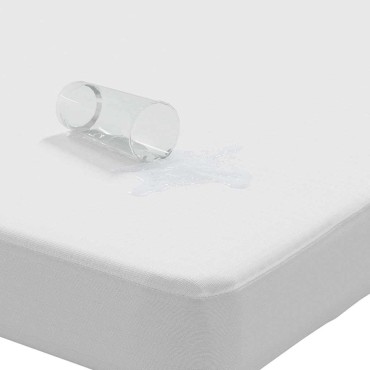 vidaXL Προστατευτικό στρώματος Λευκό 180x220cm Αδιάβροχο - Διπλό