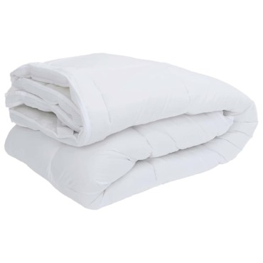 vidaXL Προστατευτικό στρώματος Λευκό 120x220cm - Διπλό