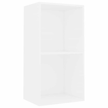 vidaXL Βιβλιοθήκη Λευκό 40x30x76,5cm Ξύλινη κατασκευή 1 τεμ.