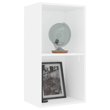 vidaXL Βιβλιοθήκη Λευκό 40x30x76,5cm Ξύλινη κατασκευή 1 τεμ.