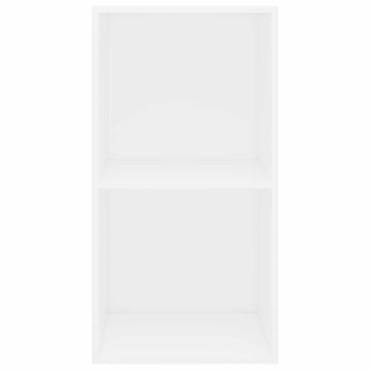 vidaXL Βιβλιοθήκη Λευκό 40x30x76,5cm Ξύλινη κατασκευή 1 τεμ.