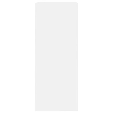 vidaXL Βιβλιοθήκη Λευκό 40x30x76,5cm Ξύλινη κατασκευή 1 τεμ.