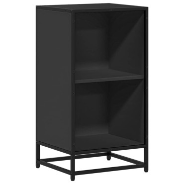 ντουλάπι βιβλίων vidaXL Μαύρο 40x35x76cm Κατασκευασμένο ξύλο