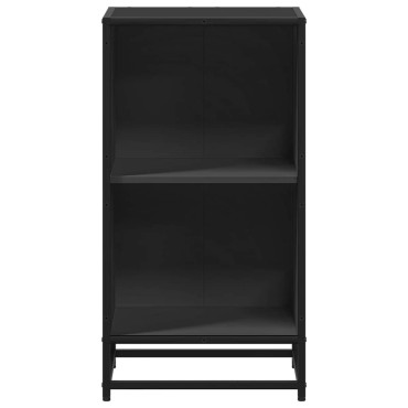 ντουλάπι βιβλίων vidaXL Μαύρο 40x35x76cm Κατασκευασμένο ξύλο